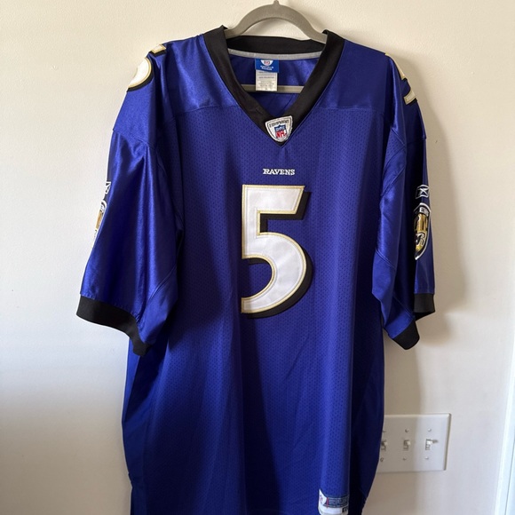 Reebok Blue and Black Men's Jersey - Picture 1 of 5